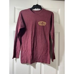Ron Jon Surf Shop Panama City Beach Long Sleeve T-Shirt Maroon Mens Small